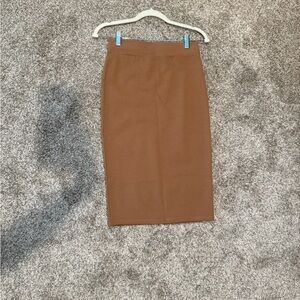 Elegant Brown Pencil Skirt